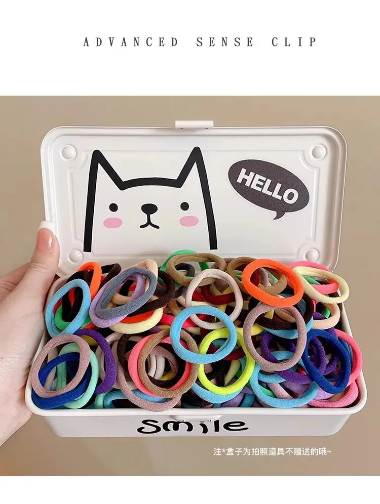 Yellow Rubber Hair Bands for Girls' Hair Accessories — feature 6