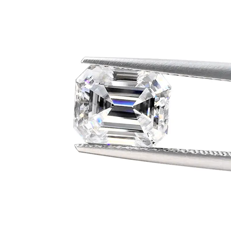 Moissanite Bare Stone Emerald DEFGH Net VVS1 - Image 5