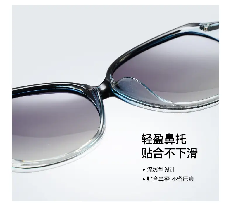 Gushi Polarized Sunglasses Women High End Blue Frame — feature 8