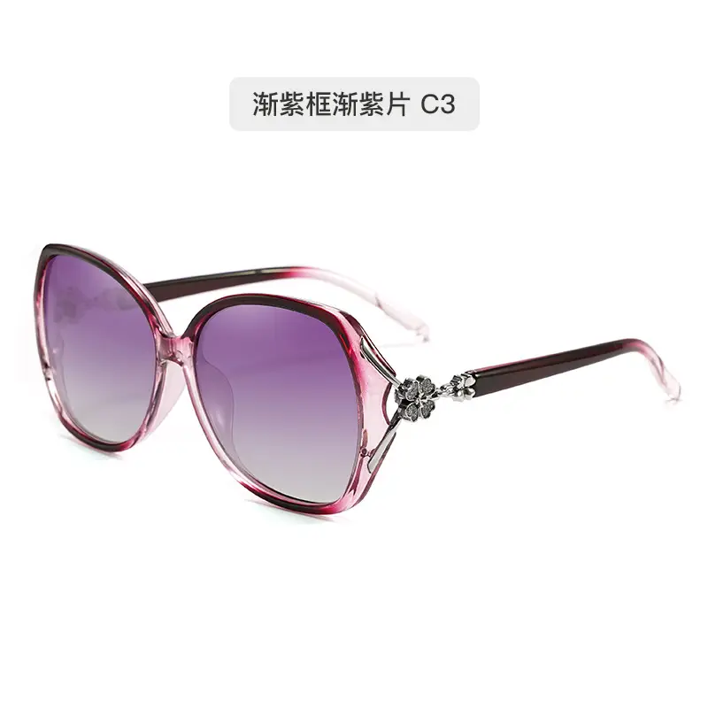 Gushi Polarized Sunglasses Women High End Blue Frame - Image 3