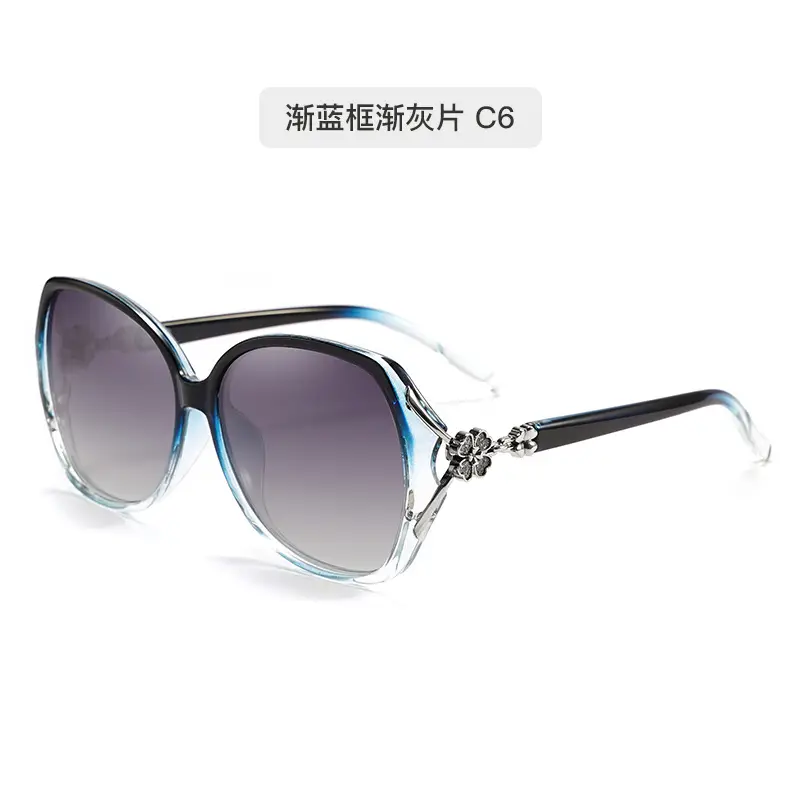 Gushi Polarized Sunglasses Women High End Blue Frame - Image 6
