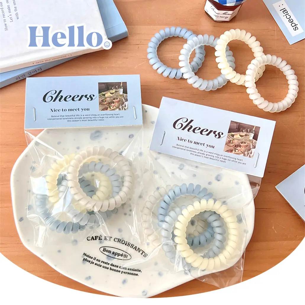 Cheers Sea Salt Blue Hair Ring for Girls — feature 21