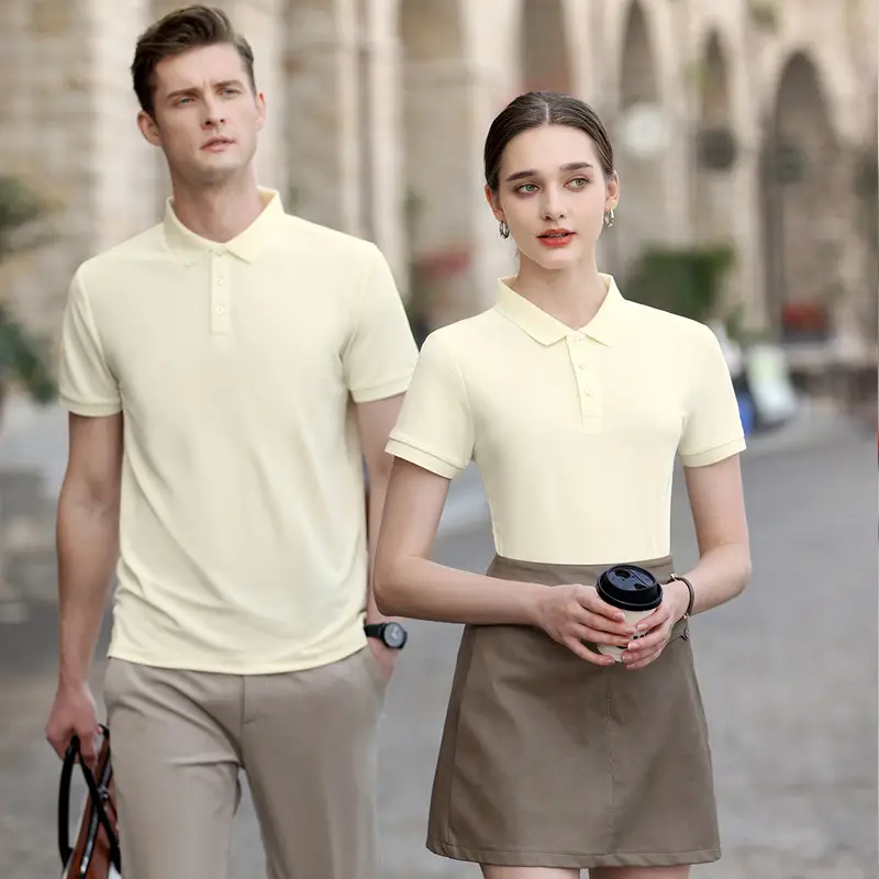 High-end Blue Polo Shirt for Men Women - Image 12
