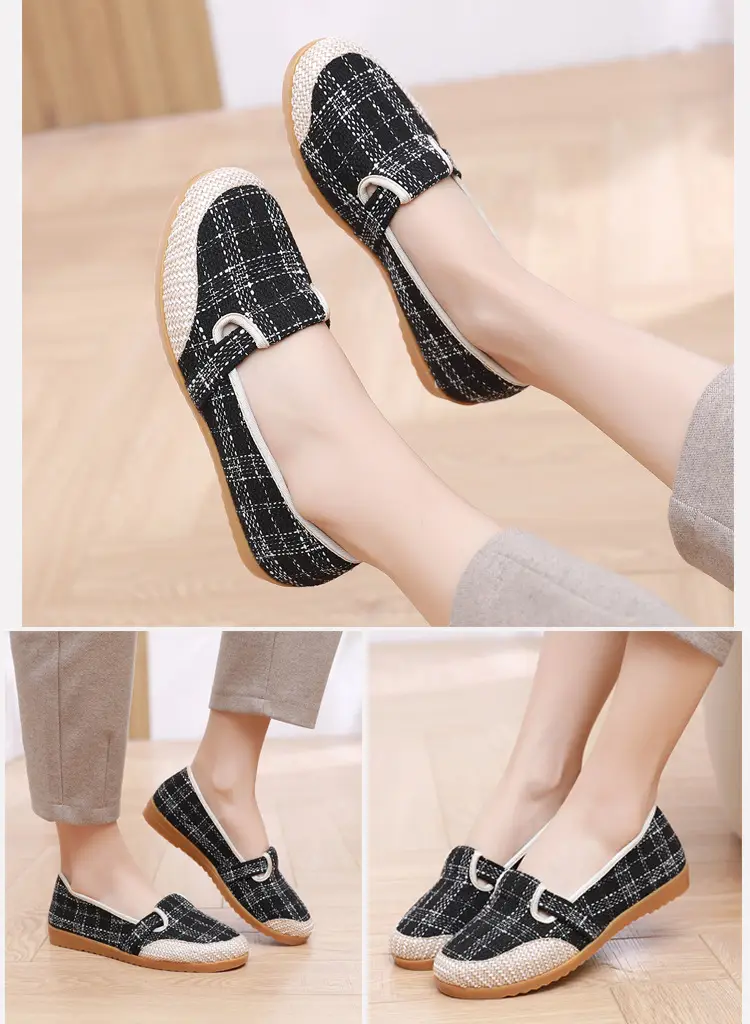 26 New Spring Models of Old Beijing Cloth Shoes with Non-Slip Rubber Soles, Comfortable Women's Shoes for Middle-Aged and Elderly Mothers, Casual Soft-Soled Shoes — feature 13