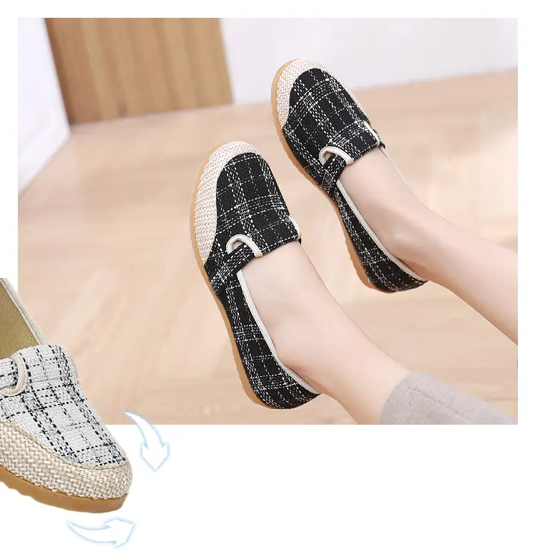 26 New Spring Models of Old Beijing Cloth Shoes with Non-Slip Rubber Soles, Comfortable Women's Shoes for Middle-Aged and Elderly Mothers, Casual Soft-Soled Shoes — feature 5