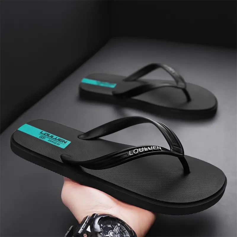 2024 New Men's Blue Korean Style Flip Flops - Image 6