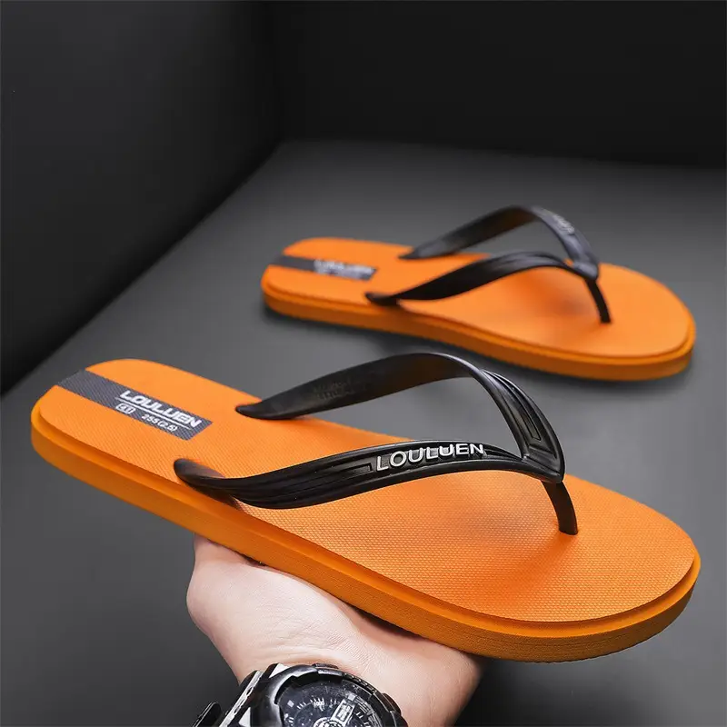 2024 New Men's Blue Korean Style Flip Flops - Image 7