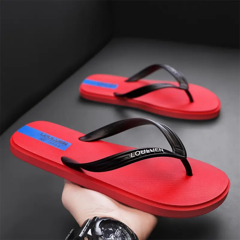 2024 New Men's Blue Korean Style Flip Flops - Image 8