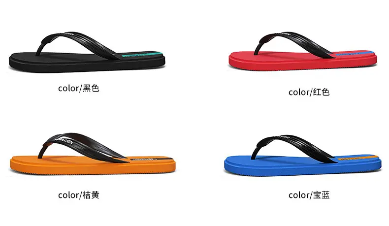 2024 New Men's Blue Korean Style Flip Flops — feature 4