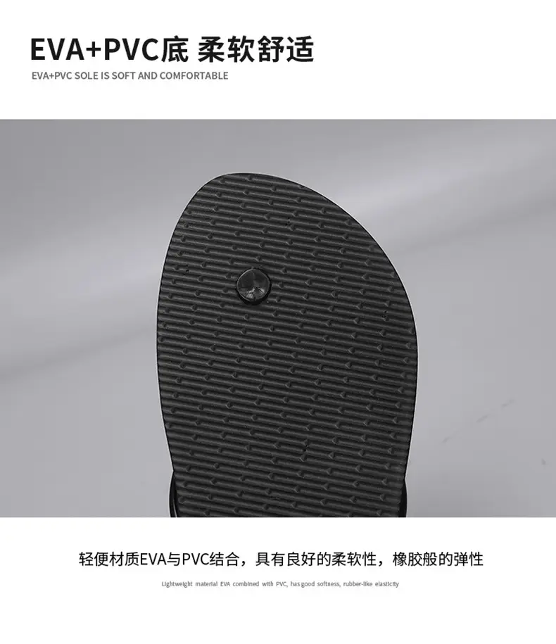 2024 New Men's Blue Korean Style Flip Flops — feature 8