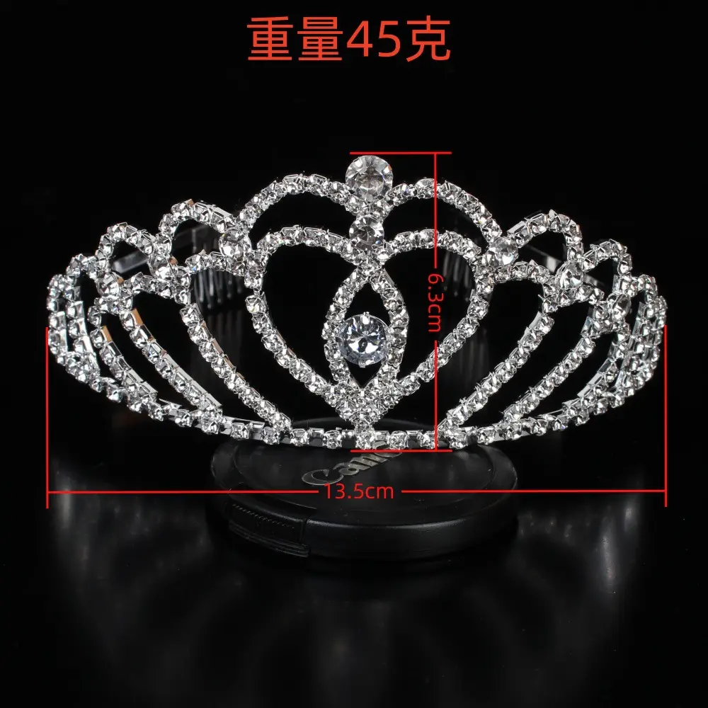 New Rhinestone Big Crown Wedding Dress Accessory - Image 2