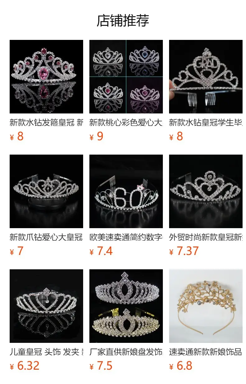 New Rhinestone Big Crown Wedding Dress Accessory — feature 1