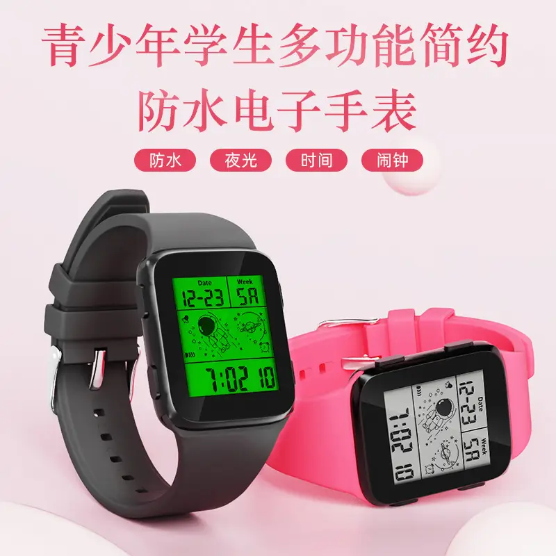 Waterproof Astronaut Sports Watch Black ABS TPU Strap - Image 9