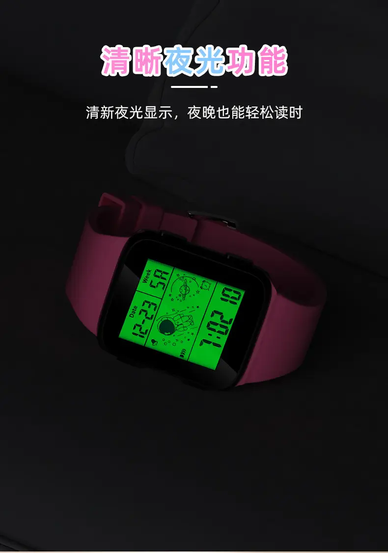 Waterproof Astronaut Sports Watch Black ABS TPU Strap — feature 7