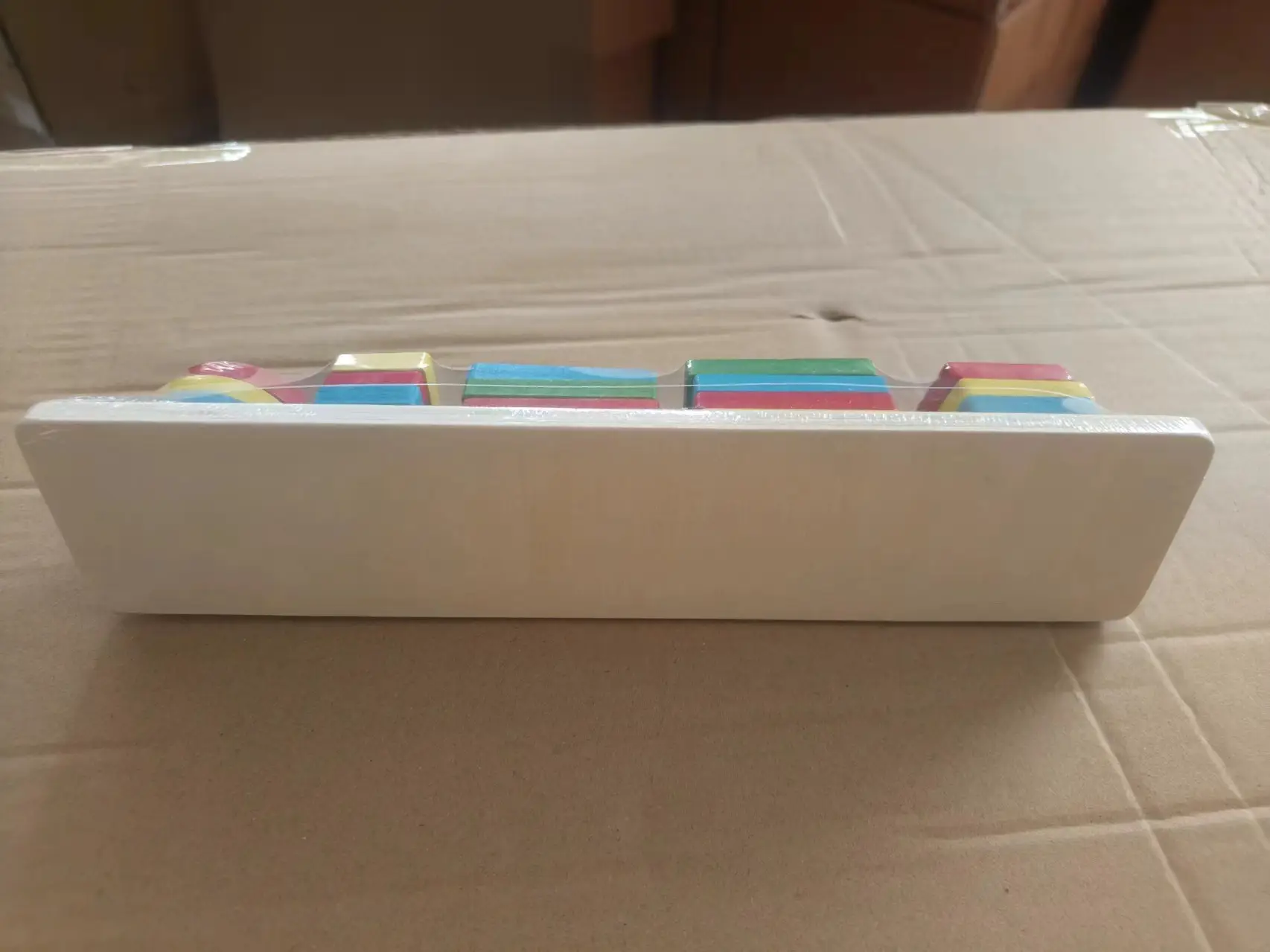 Five-Column Wooden Geometric Puzzle for Kids — feature 3