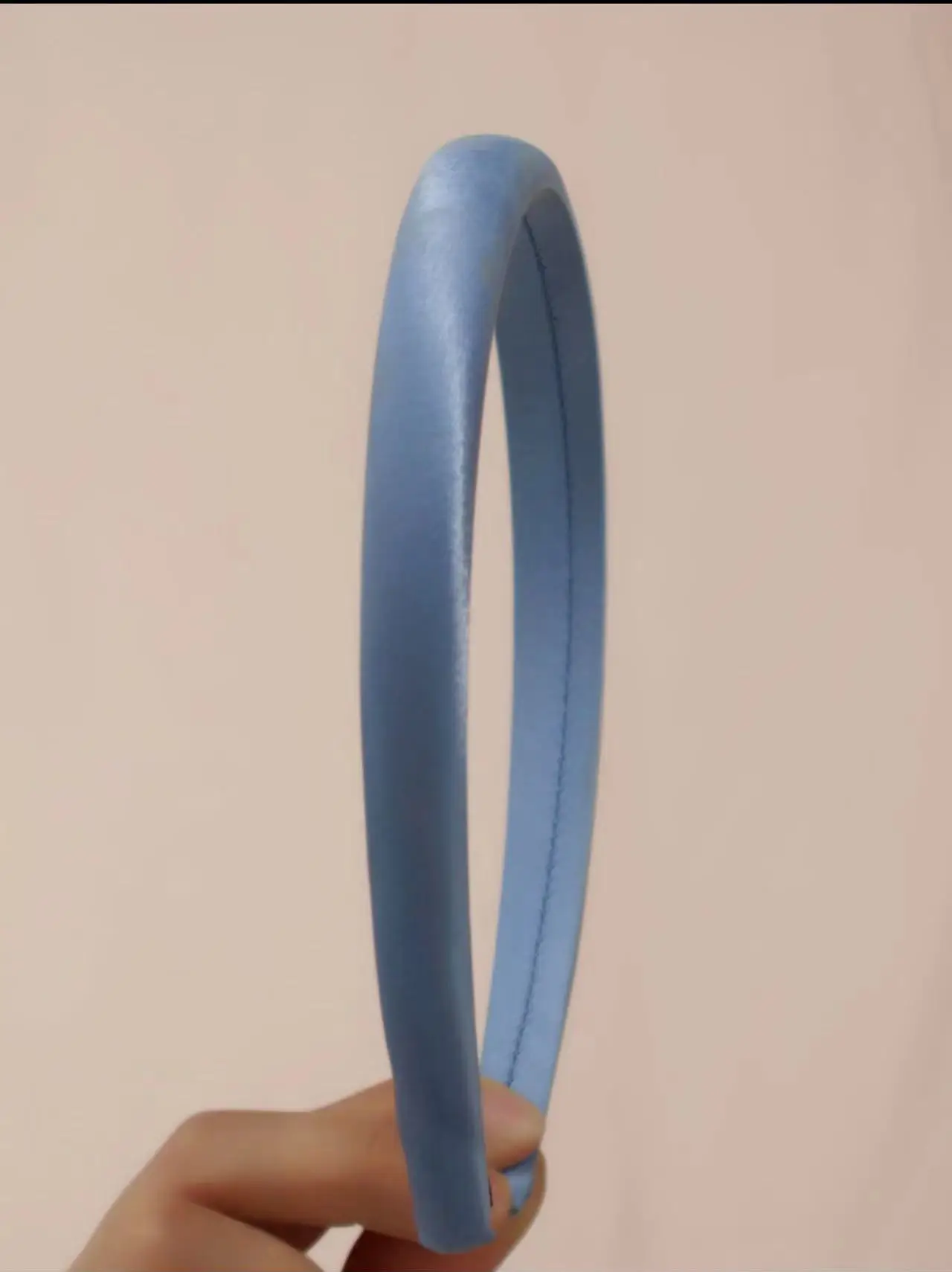Women's New French Style Satin Hair Hoop Purple - Image 4