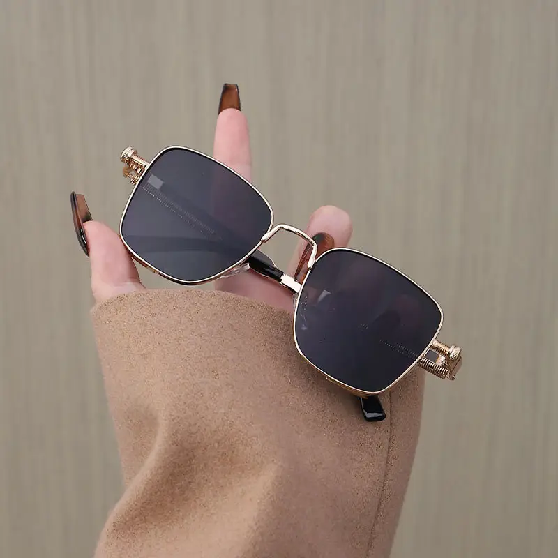 Men UV Protective Half Frame Sunglasses Black β feature 16
