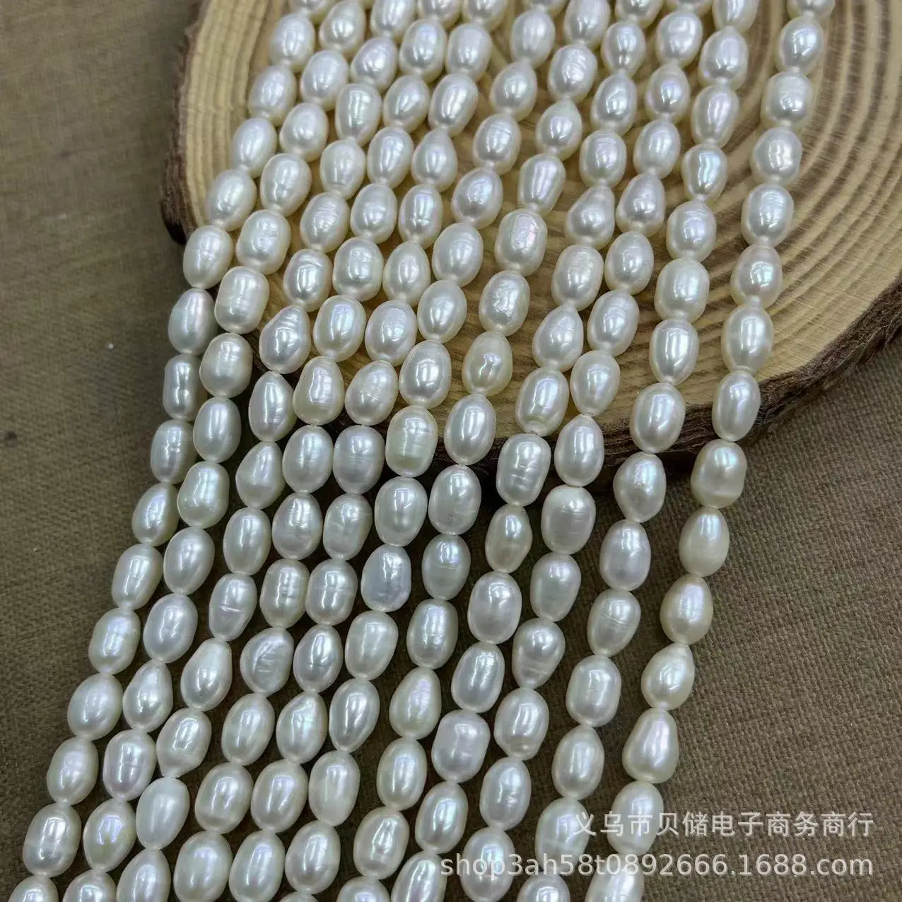 Freshwater Pearl 5-6MM Rice Beads for DIY Necklaces - Image 2