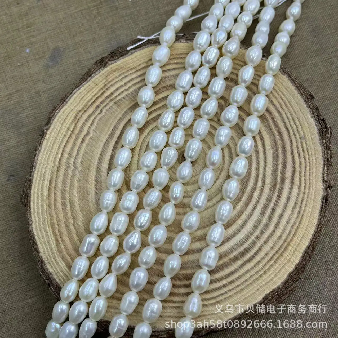 Freshwater Pearl 5-6MM Rice Beads for DIY Necklaces - Image 3