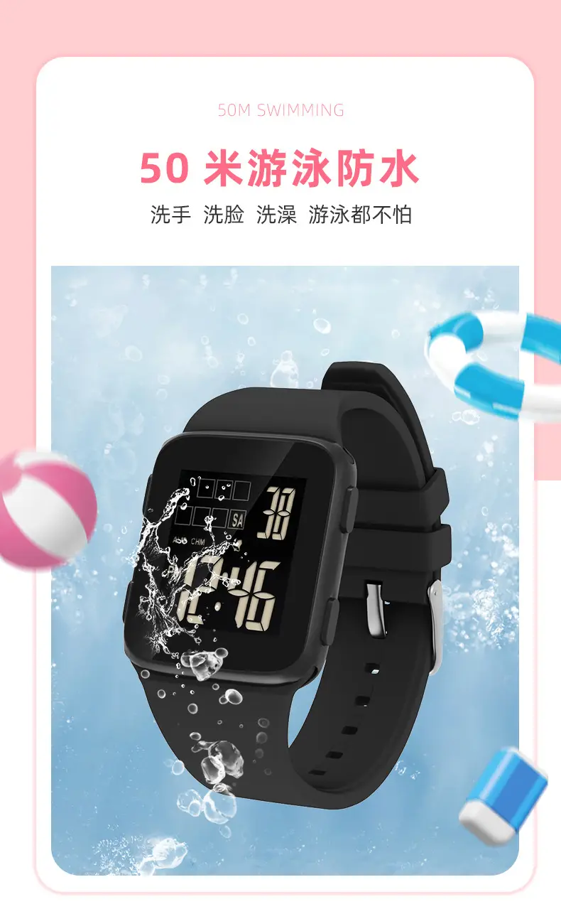 2024 Black Digital Smart Watch for Students & Men — feature 7