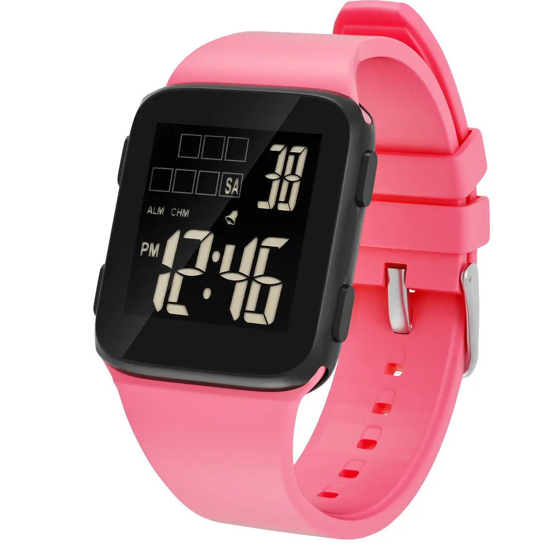 2024 Black Digital Smart Watch for Students & Men - Image 3