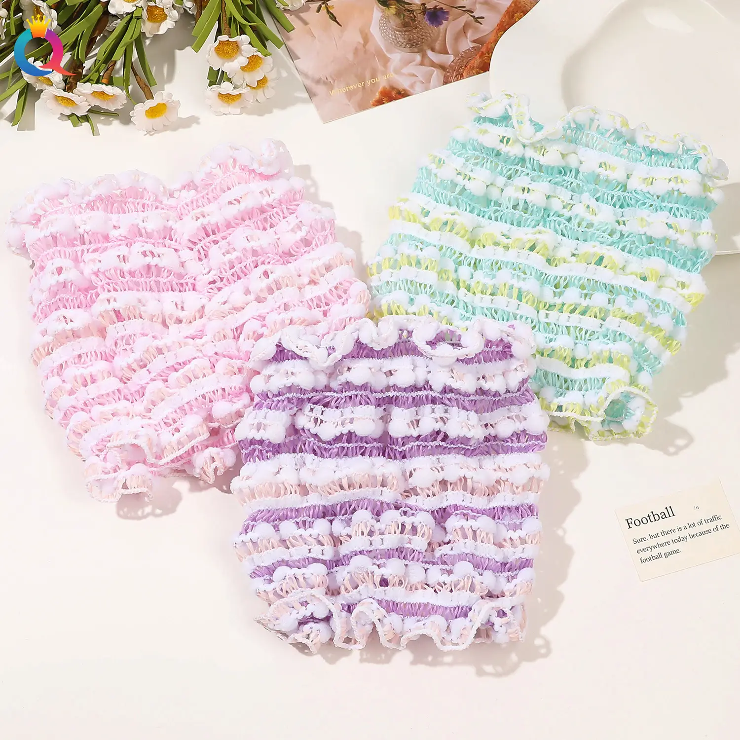 Qiyue Cross-Bound Elastic Hair Band Face Wash Set — feature 15