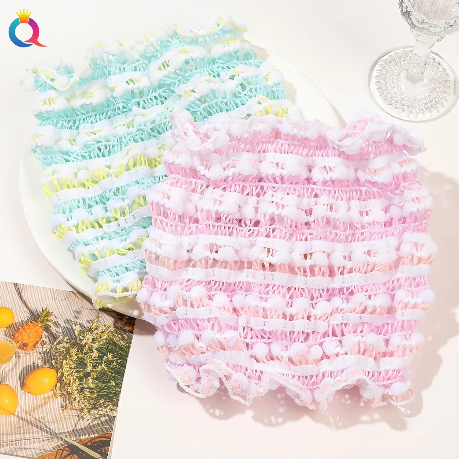 Qiyue Cross-Bound Elastic Hair Band Face Wash Set — feature 19