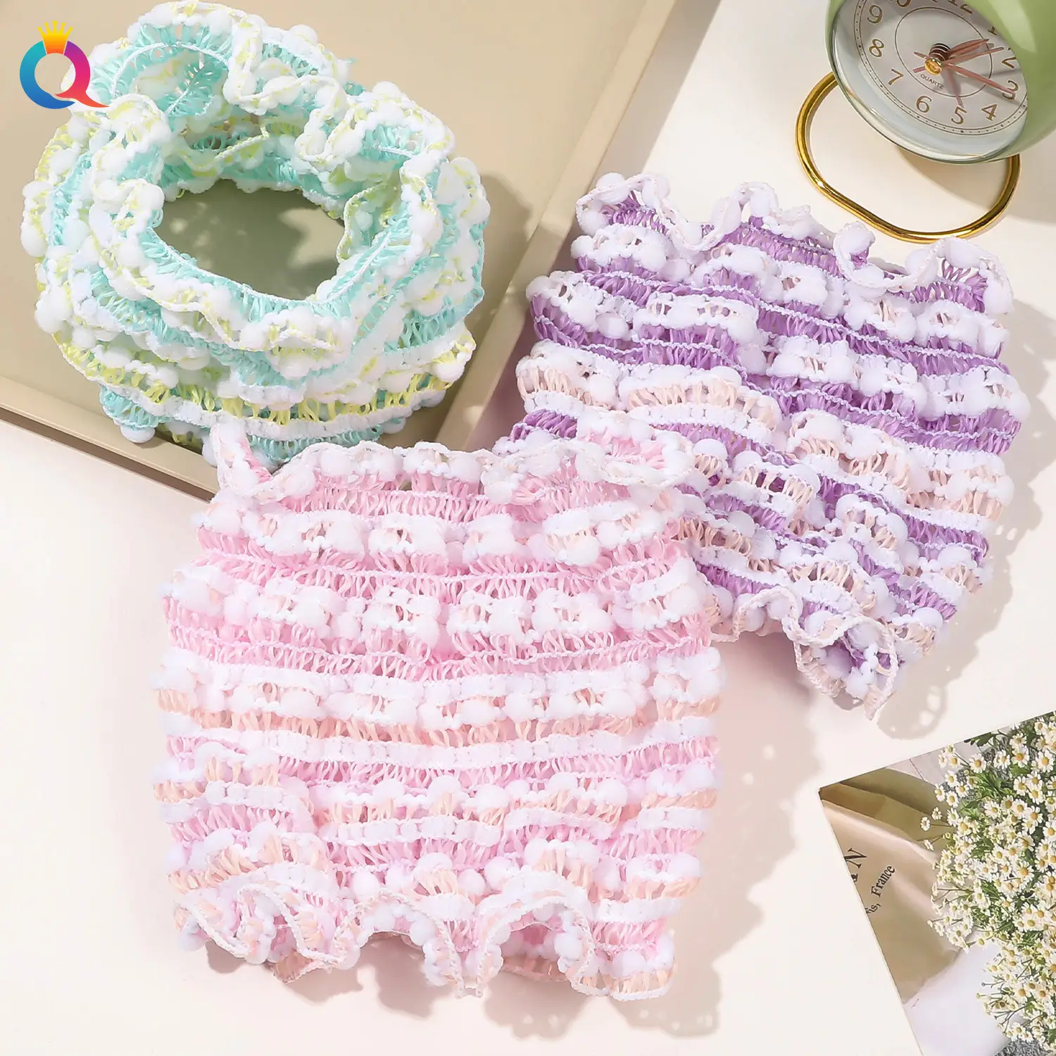 Qiyue Cross-Bound Elastic Hair Band Face Wash Set — feature 20