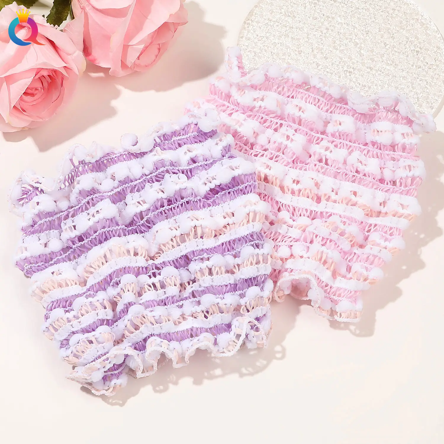 Qiyue Cross-Bound Elastic Hair Band Face Wash Set — feature 21