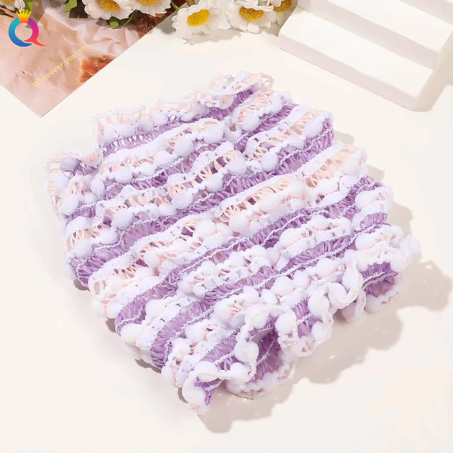 Qiyue Cross-Bound Elastic Hair Band Face Wash Set