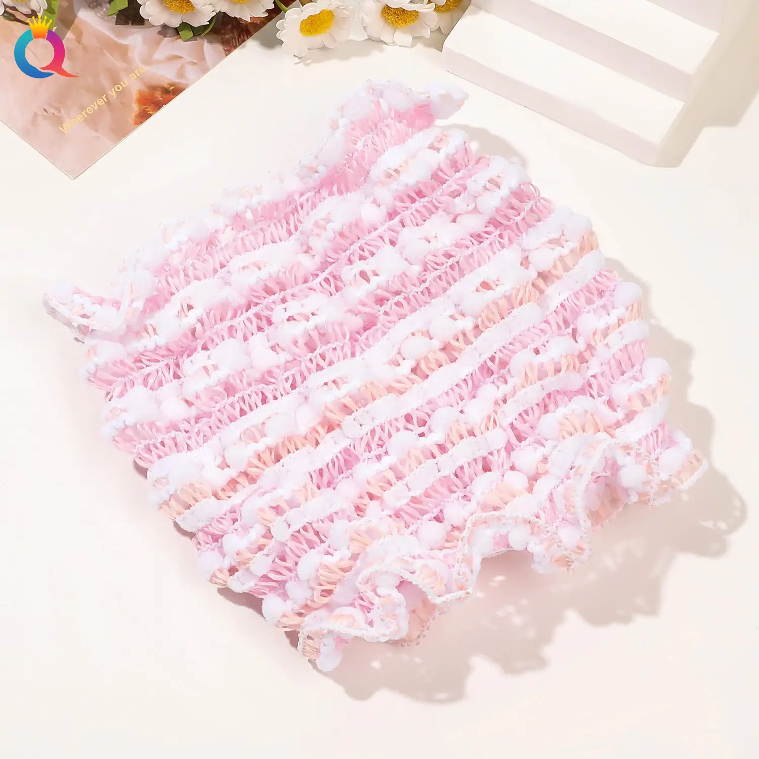 Qiyue Cross-Bound Elastic Hair Band Face Wash Set