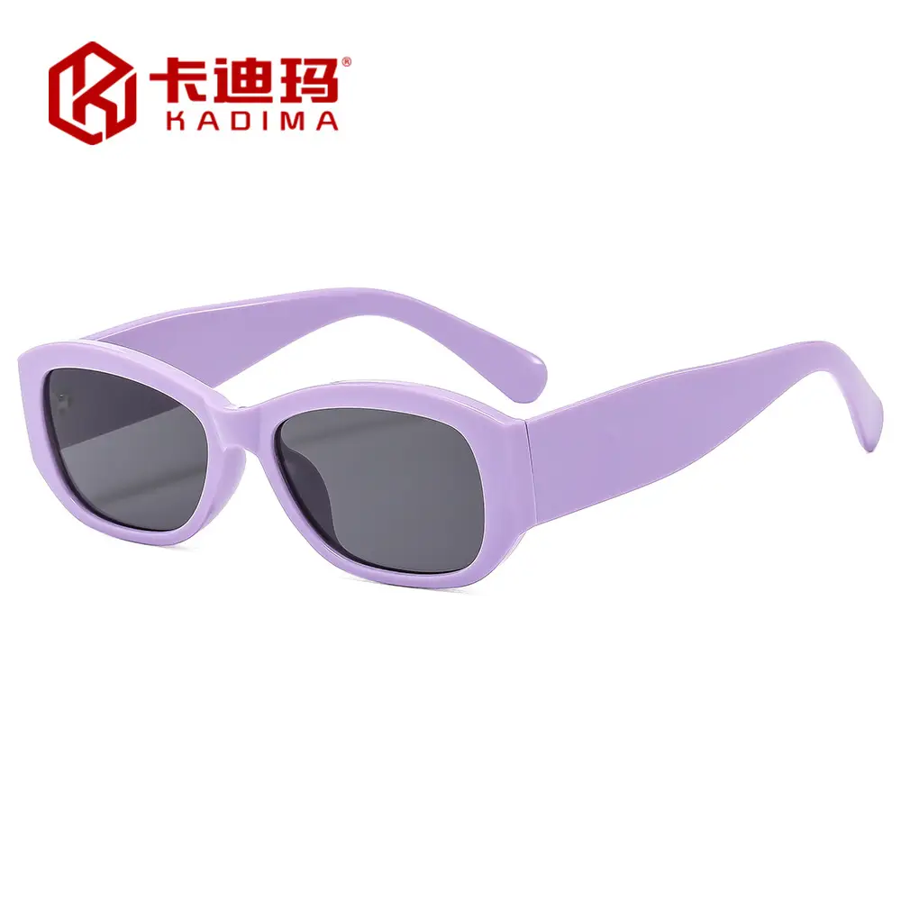White Korean Style Slim Sunglasses for Men Women - Image 5