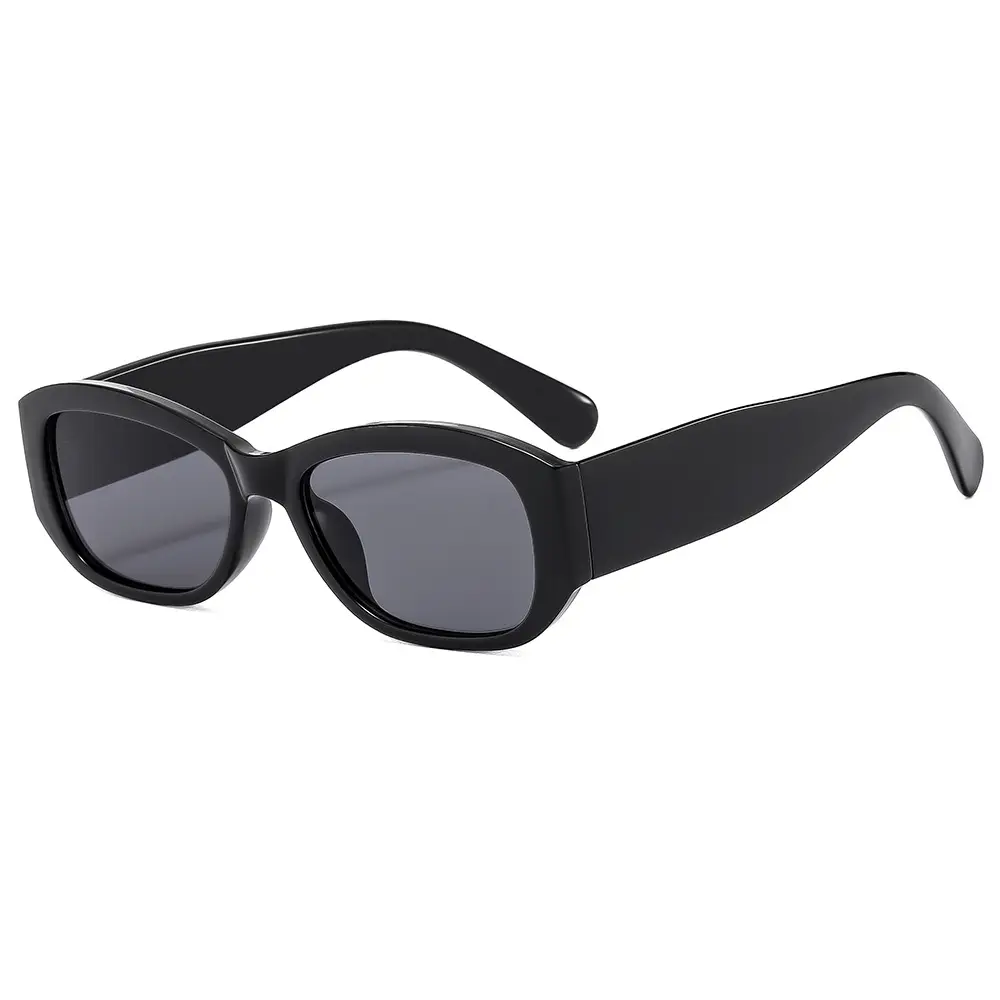 White Korean Style Slim Sunglasses for Men Women - Image 8