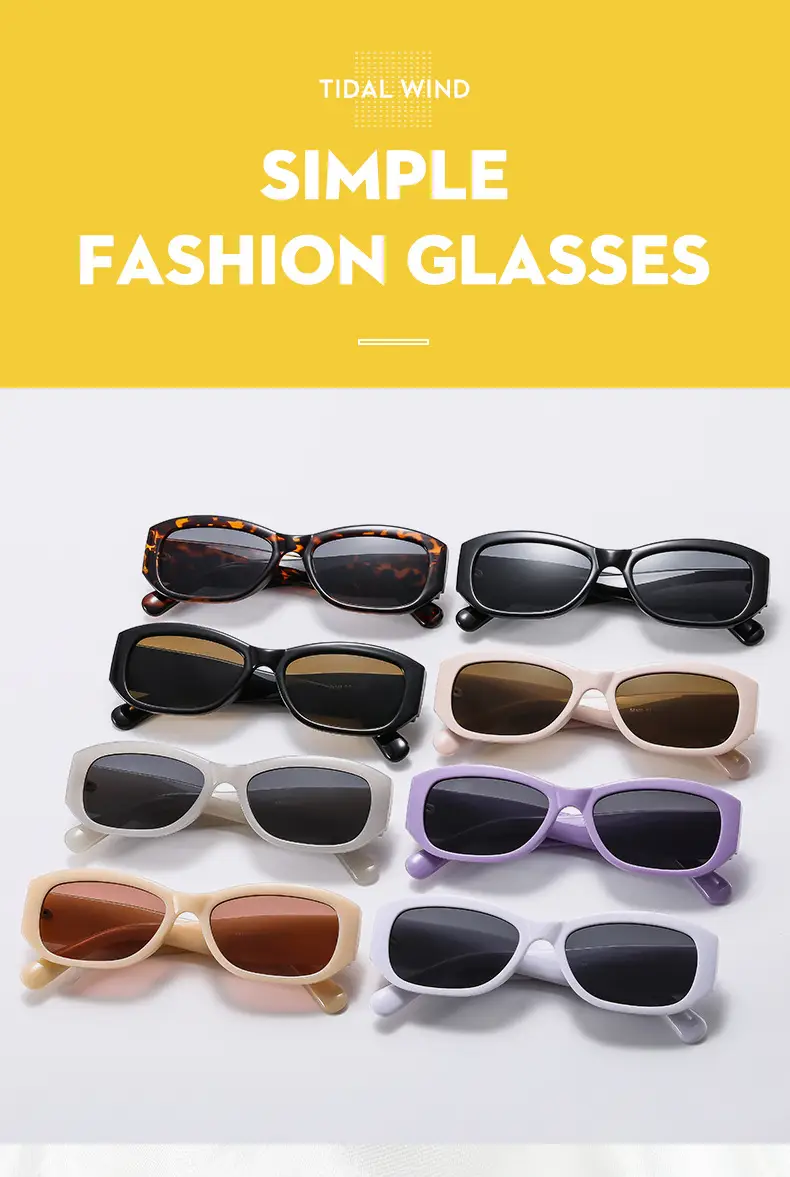 White Korean Style Slim Sunglasses for Men Women β feature 1