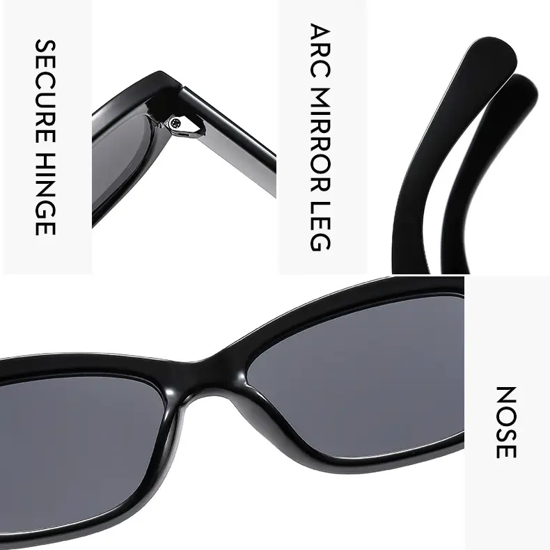 White Korean Style Slim Sunglasses for Men Women β feature 6