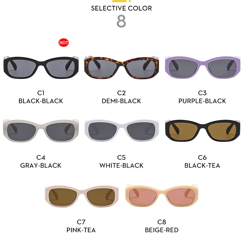 White Korean Style Slim Sunglasses for Men Women β feature 8