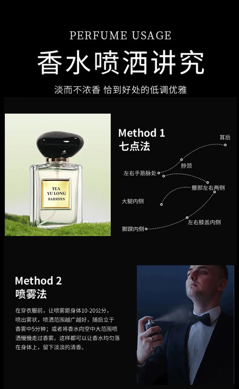 Live Yulong Tea Perfume Women's Lasting Fresh and Natural Fragrance Wooden Flavor Eau de Toilette Wholesale for Students — feature 10