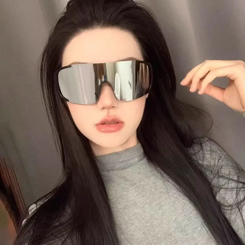 Women Windproof Sunglasses Big Frame Black β feature 7