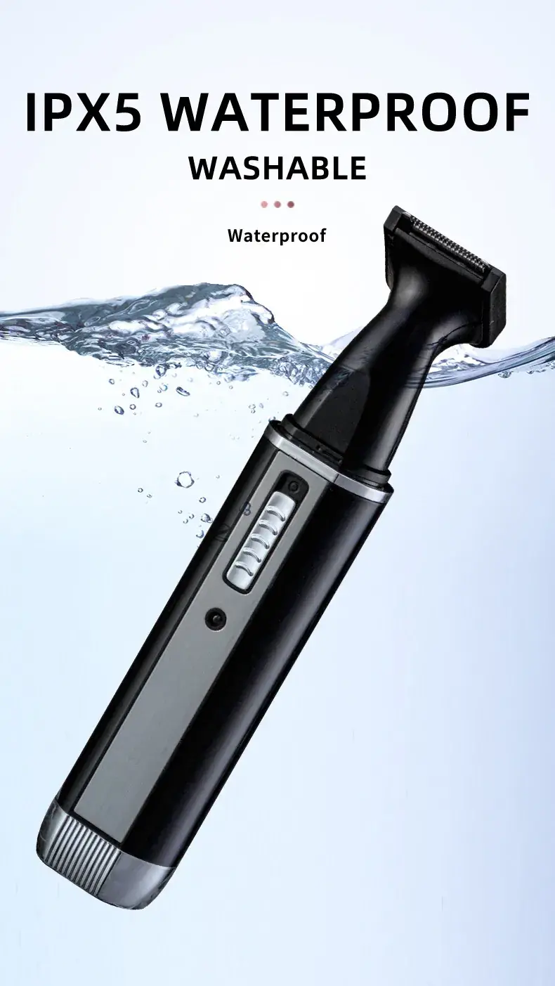 Rechargeable Men's Nose Hair Trimmer with 4 Blades — feature 9