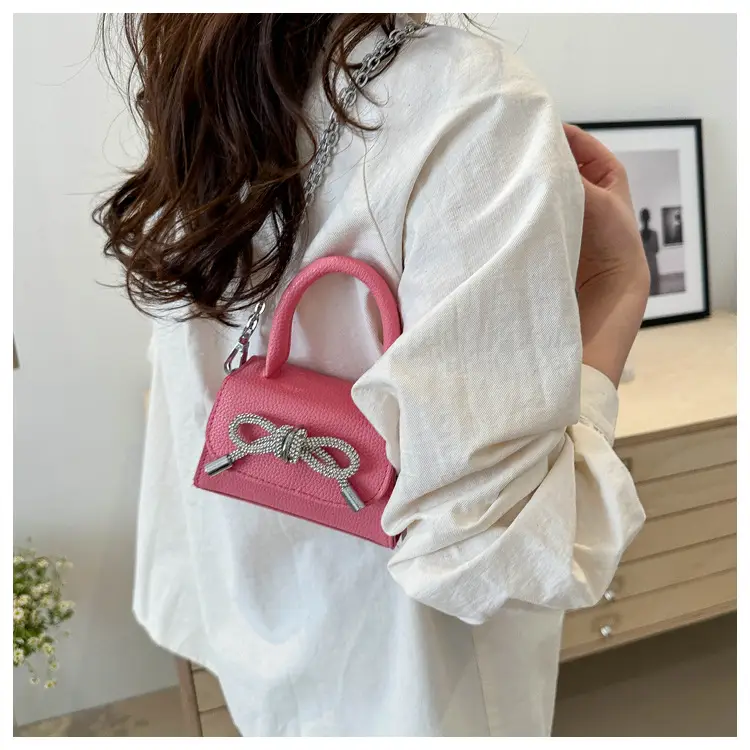 Pink Bow Shoulder Crossbody Bag 2024 Spring New — feature 14