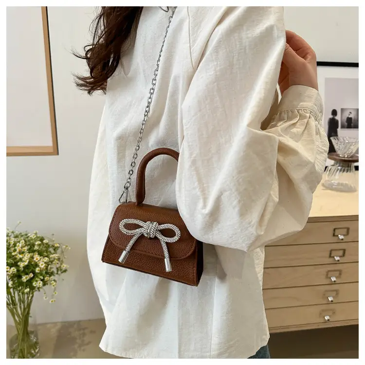 Pink Bow Shoulder Crossbody Bag 2024 Spring New — feature 17
