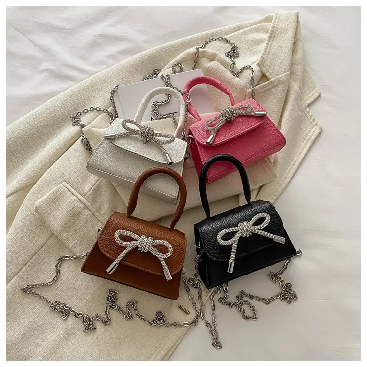 Pink Bow Shoulder Crossbody Bag 2024 Spring New — feature 21