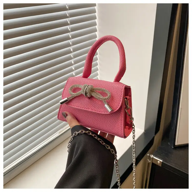 Pink Bow Shoulder Crossbody Bag 2024 Spring New — feature 25