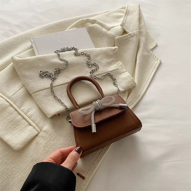 Pink Bow Shoulder Crossbody Bag 2024 Spring New - Image 4