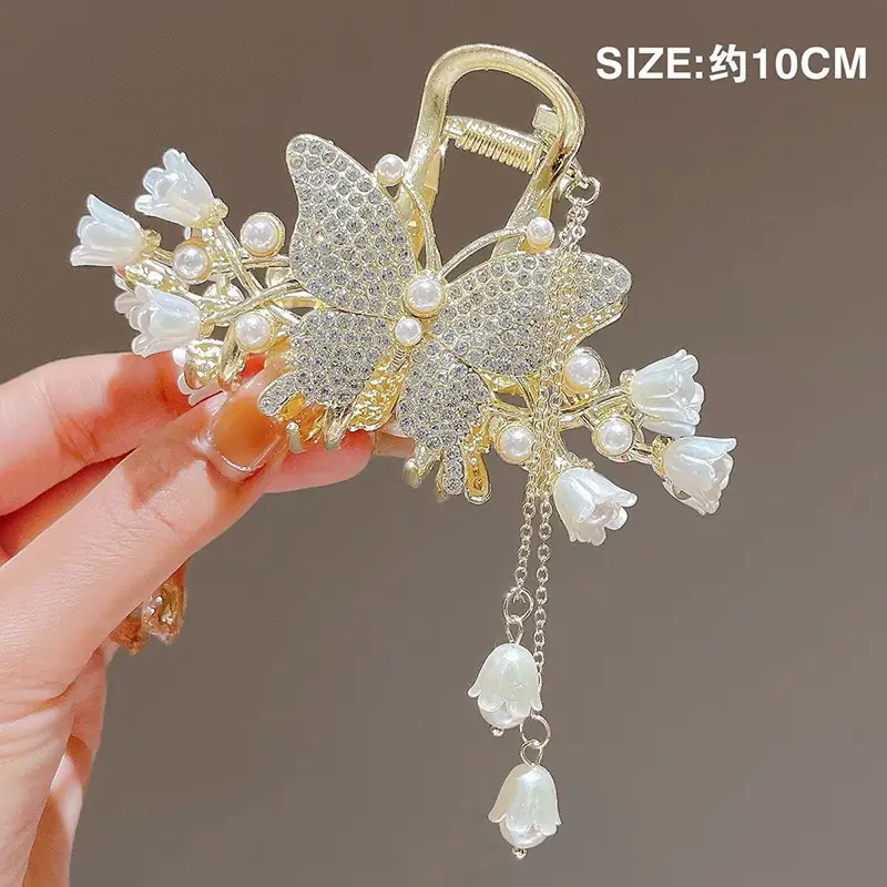24# lily of the valley butterfly clip