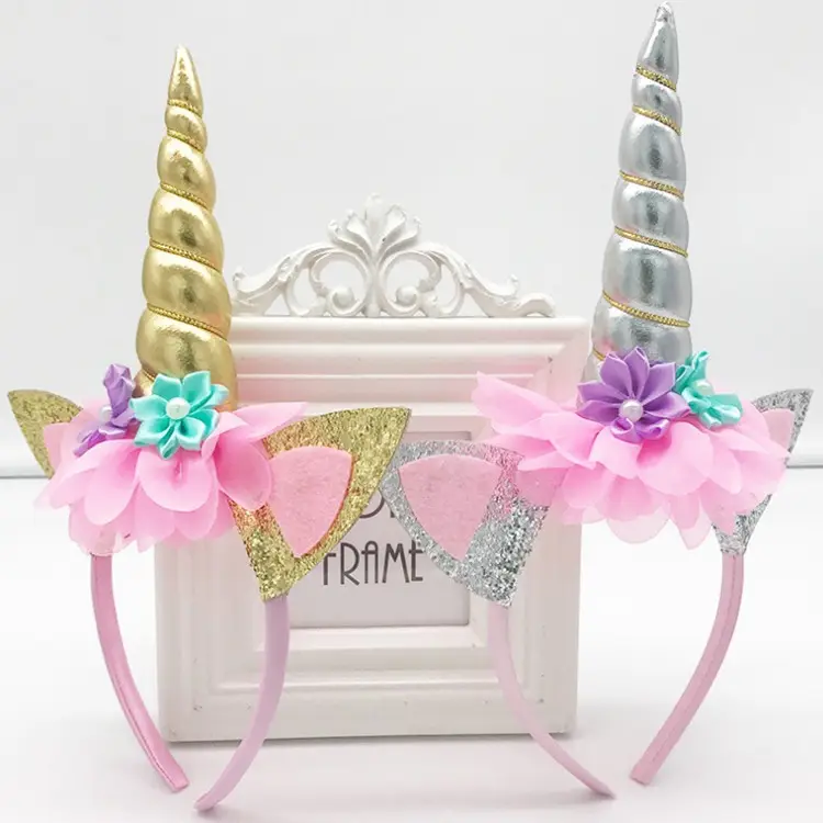 Unicorn Hairpin with Glitter Wings for Kids