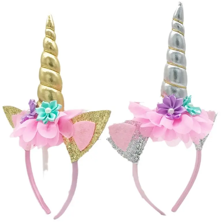 Unicorn Hairpin with Glitter Wings for Kids