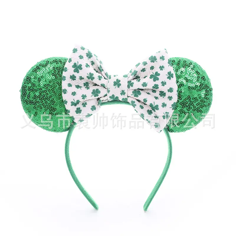 Cross-border Mickey Bow Headbands for Girls Party Accessories — feature 1