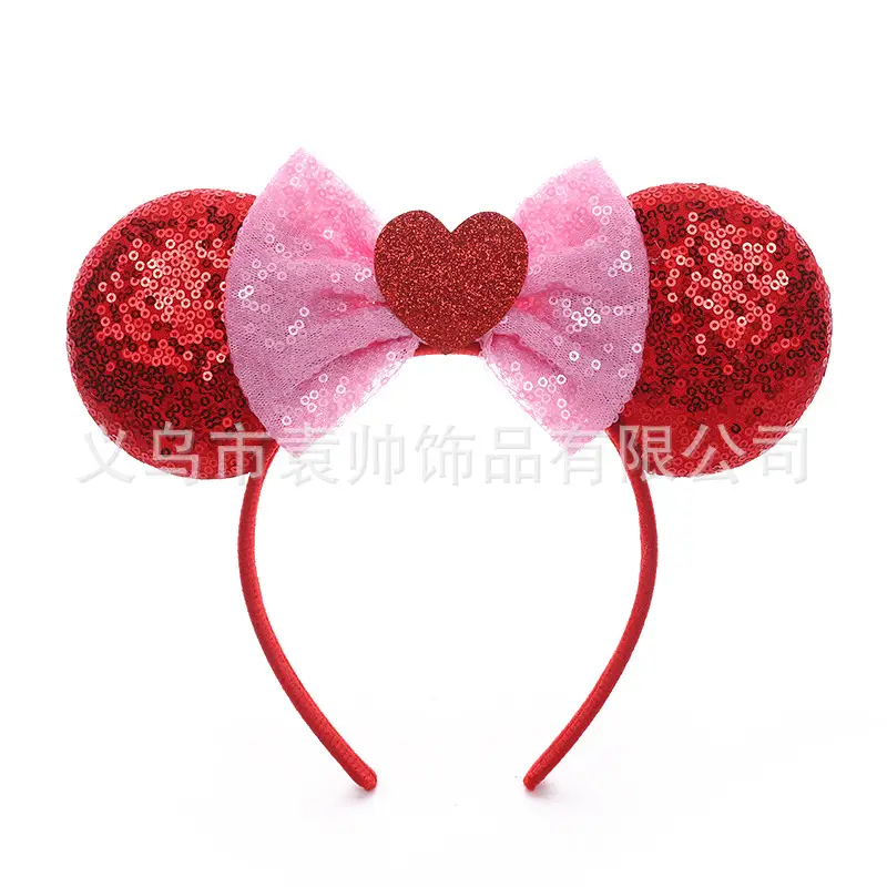 Cross-border Mickey Bow Headbands for Girls Party Accessories — feature 4