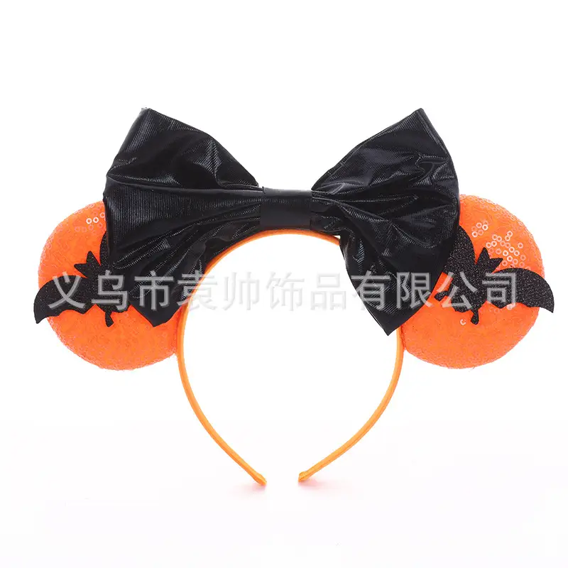 Cross-border Mickey Bow Headbands for Girls Party Accessories
